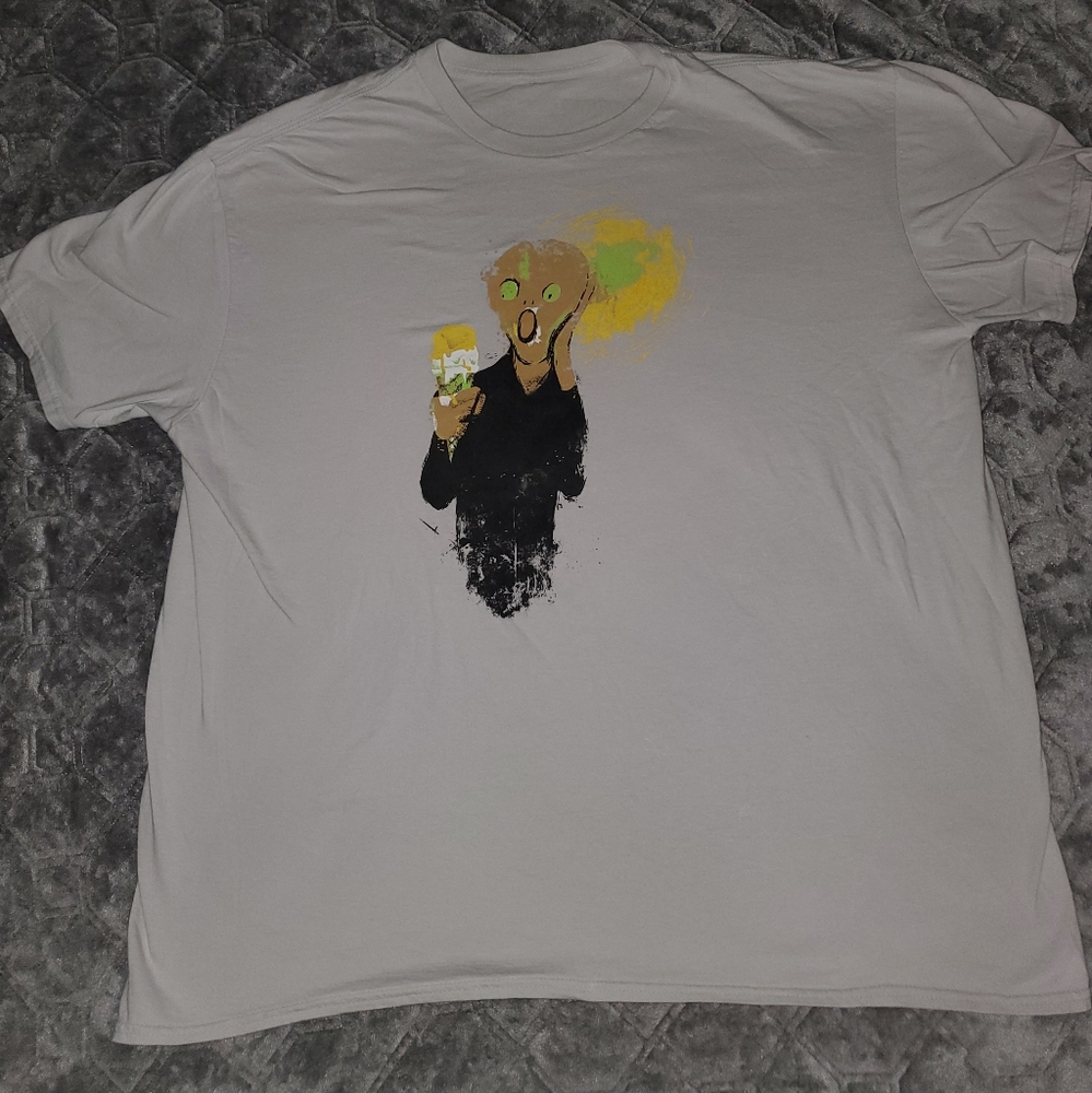 The Scream by Edvard Munch Parody Shirt XL-XXL